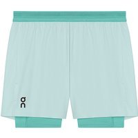 ON Short de running Performance 2/1 pour homme bleu clair | L