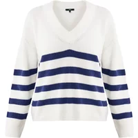Pull rayé à col V femme Mexx