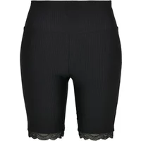 Sous-short vélo taille haute à ourlet en dentelle femme grandes tailles Urban Classics