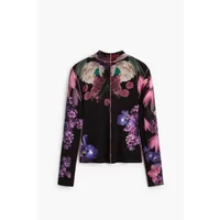 T-shirt manches longues imprimé fleur femme Desigual