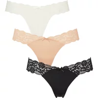 String sans coutures avec dentelle sur le coté femme Missya (x3)