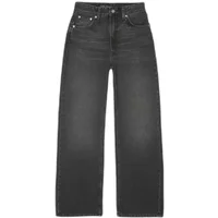 Jeans Wide Leg femme Nudie Jeans Clean Eileen Night Dune Black
