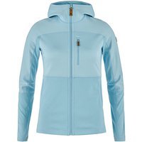 FJÄLLRÄVEN Veste polaire pour femme Abisko Trail Hoodie bleu clair | S