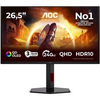 Ecran PC Gaming Aoc G4 Q27G4ZDR 26,5" 240 Hz HD QHD Noir et Rouge