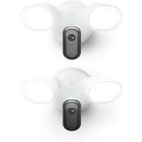 Pack de 2 caméras de surveillance connectées Arlo 2K Floodlight extérieure Blanc