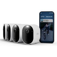 Kit de 4 caméras de surveillance connectées Arlo Pro 6 extérieur Blanc