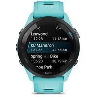 Montre connectée Garmin Forerunner® 265 Music 46 mm Bluetooth Turquoise avec bracelet silicone Bleu