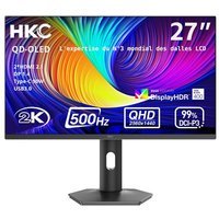 Ecran PC Gaming HKC GS27QHS 27" OLED 500 Hz QHD Gris