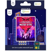 Livre audio interactif Lunii pour conteuse Flam Le concours du Micro d'Or