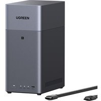 Serveur NAS Ugreen DH2300 2 baies 60 To Gris anodisé + câble HDMI