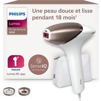 Epilateur à lumière pulsée Philips Lumea série 8000 SenseIQ BRI945 Blanc et Rose