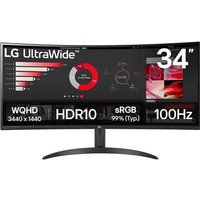 Ecran PC LG UltraWide 34WR50QK-B 34" Incurvé WQHD