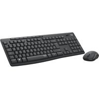 Ensemble Clavier + Souris sans fil Silencieux Wireless Logitech MK295 Noir