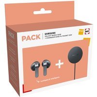Pack Fnac Ecouteurs intra-auriculaires sans fil True Wireless Samsung Buds4 avec réduction de bruit active Noir + Pad à induction magnétique 25 W