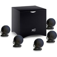 Pack de 5 enceintes surround Cabasse Satellite Alcyone 3 Noir mat + 1 caisson de basses