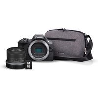 Pack Appareil photo hybride Canon EOS R100 Noir + RF-S 18-45mm f/4.5-6.3 IS STM + Sac photo + carte SD 64 Go
