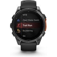 Montre connectée Garmin fenix 8 47 mm Gris avec bracelet Noir