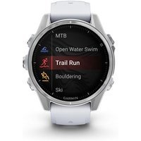 Montre connectée Garmin fenix 8 43 mm Argent avec bracelet Blanc
