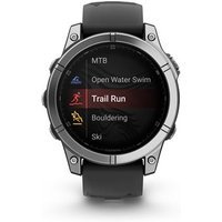 Montre connectée Garmin fenix E 47 mm Argent avec bracelet Noir