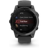 Montre connectée Garmin fenix E 47 mm Gris avec bracelet Noir