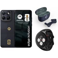 Pack Smartphone Motorola Edge 70 Fusion 6.78" 5G Double SIM 256 Go Fifa Edition Noir + Ecouteurs sans fil Motorola Moto Buds 2 Plus + Montre connectée Motorola Moto Watch Noir