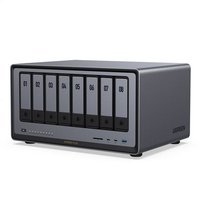 Serveur NAS Ugreen 8 baies DXP8800 Plus 208 To Gris anodisé