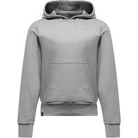 SALEWA Sweat à capuche unisexe Eagle gris clair | XS