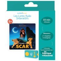 Livre audio interactif Lunii pour Ma Fabrique à Histoires Défi vilain Echappe à Scar