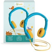 Casque audio Lunii compatible avec Ma Fabrique à Histoire et FLAM Bleu et jaune