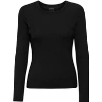 T-shirt côtelé manches longues femme Colorful Standard Organic deep black