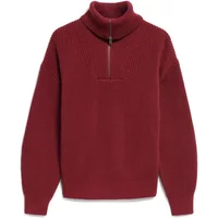 Pull à col zippé en maille vanisée femme Armedangels