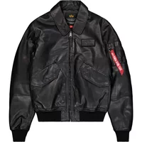 Blouson aviateur en cuir Alpha Industries CWU 45/P