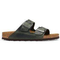 BIRKENSTOCK Mules pour homme Aizona Oiled Leather Regular/Wide olive | 41
