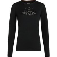 ICEBREAKER T-shirt fonctionnel femme Oasis 200 Sunrise Summit noir | XS