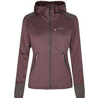MERU Damen Fleecejacke Silkeborg Stretch Hoodie rouge foncé | 36