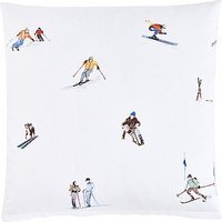 CHRISTIAN FISCHBACHER Taie d'oreiller en satin ENGADINA 70x90cm multicolore blanc