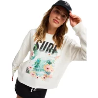 T-shirt manches longues oversize femme Roxy Sea Is Beautiful