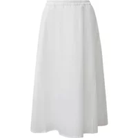 Jupe midi en popeline extensible coupe évasée à poches italiennes femme COMMA