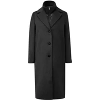 Manteau en laine mélangée mi-long coupe en H à doublure amovible femme COMMA