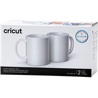 Kit de 2 mugs en céramique personnalisable Cricut 340 ml Blanc