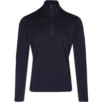 ICEBREAKER Sous-pull zippé Oasis 200 pour homme bleu marine | S