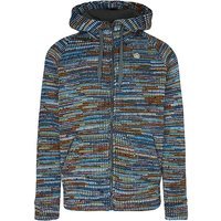 E9 Polaire à capuche Happy Woolmix pour homme bleu marine | S