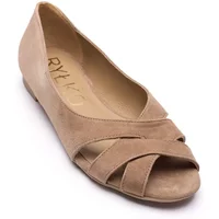 Ballerines en cuir suédé en tige ouverte femme Ryłko
