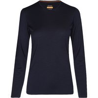 ICEBREAKER T-shirt de sport à manches longues en mérinos 200 Oasis pour femme bleu marine | XS