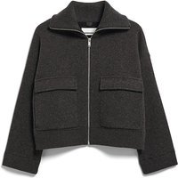 ARMEDANGELS Veste femme en maille coton-laine gris | M