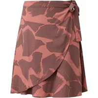 Jupe portefeuille en viscose imprimée taille haute femme QS