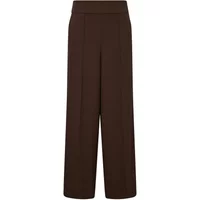 Pantalon à jambes larges et rayures contrastées femme COMMA