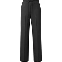 Pantalon de costume large aspect chiné à taille élastique femme COMMA