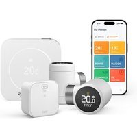Kit de démarrage thermostat connecté filaire Tado et Intelligent 2e gén + 2 Têtes thermostatiques intelligentes X Blanc