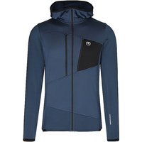 ORTOVOX Polaire à capuche Grid pour hommes bleu marine | S